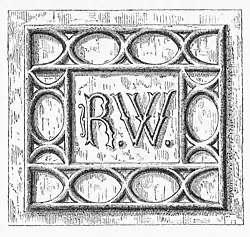 Monogram of Sir Richard Weston