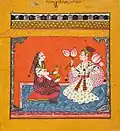 Raga Madhava, by the 2nd Master of the Shangri Ramayana series. Probably Bahu, c. 1720
