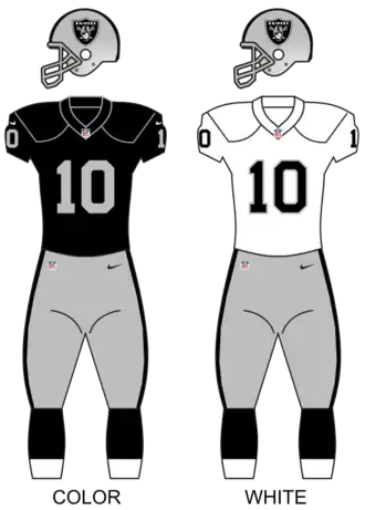 Los Angeles Raiders uniforms