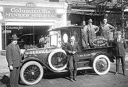 A 1910 Rainier with a service body for Minker Motor Co.