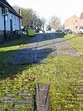 Remains of tram track, Rednal Terminus.