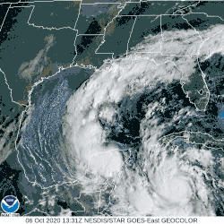 Hurricane Delta was rapidly intensifying on Tuesday October 6, 2020. Delta eventually reached winds of 145&nbsp;mph Tuesday afternoon.