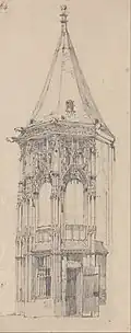 Drawing by Bonington (1824, Yale).