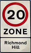 Speed limit sign