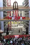 Topping out ceremony on August 15, 2013