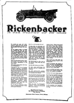 1922 advertisement in the New York Tribune