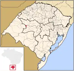 Location within Rio Grande do Sul
