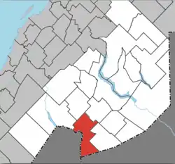 Location within Témiscouata RCM