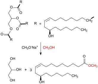 Rizinusöl-Umesterung
