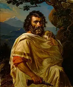 Italian Man with a Child, 1860