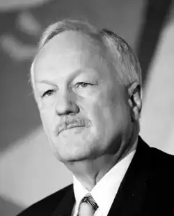 Image 22Roger Douglas, the architect of New Zealand's 1980s neo-liberal reform programme (from History of New Zealand)