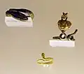 Rome, republic or empire, goldsmiths, 1st century BC-3rd AD, snake rings and with a bust of osiris