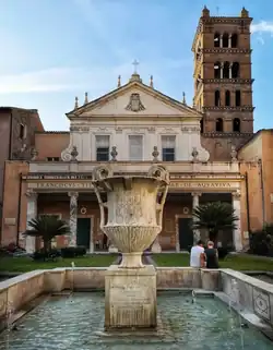 Cantharus of Santa Cecilia in Trastevere (Italy)