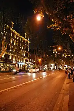 Via Veneto at night