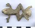 Roman lamp mount shaped like a frog.