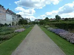 The perennials garden along Sølvgade