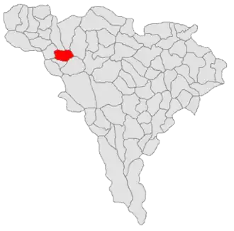 Location in Alba County