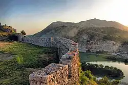 View of the Buna river from the castle walls
