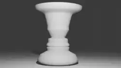 A 3D model of a Rubin vase