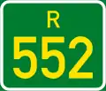 Regional route R552 shield