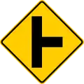 P-2-3 Side road on the right (left if reversed)
