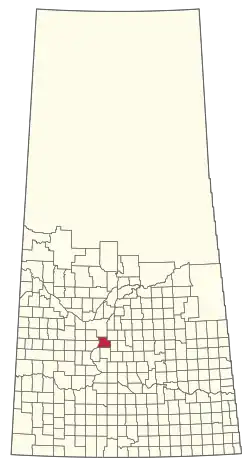 Location of the RM of Dundurn No. 314 in Saskatchewan