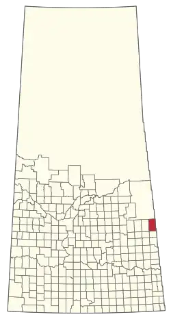 Location of the RM of Livingston No. 331 in Saskatchewan