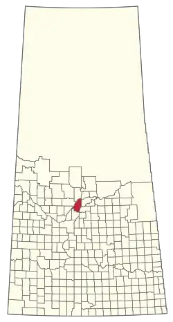 Location of the RM of Duck Lake No. 463 in Saskatchewan