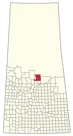 Location of the RM of Paddockwood No. 520 in Saskatchewan