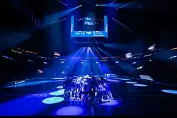 Malmö Arena before the Sweden–Slovakia match at the 2024 World Championship