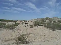 Ruins of the Gila River War Relocation Center.