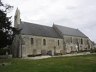 The church in Saint-Vigor-le-Grand