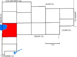 Location of Saint Marys Township in Auglaize County