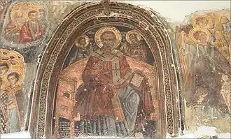 Fresco in Saint Nicholas Church of Krepeni