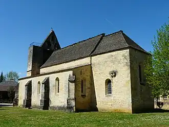 The church in Sainte-Nathalène