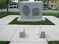 The Lest We Forget monument (1968) at Utah Capitol Building in 2021