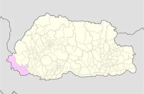 Location of Tading Gewog