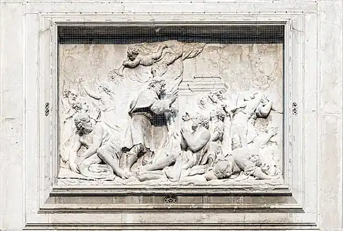 San Rocco heals the victims of the plague by Giovanni Maria Morlaiter