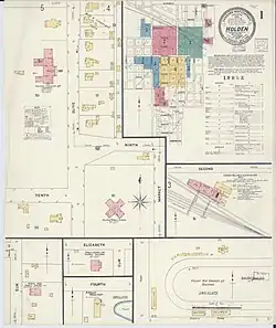 1908 map of Holden