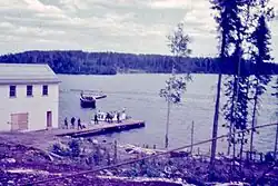 Warehouse Barge Delivery, Sanshaw Mine 1936