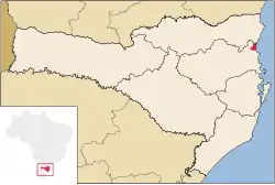 Location of Barra Velha