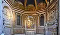 General view with the altar and the tombs