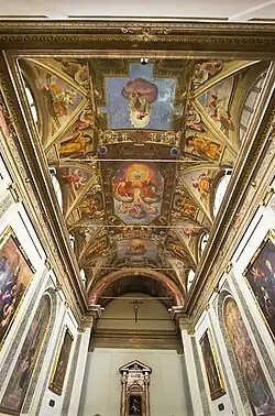 The interior of the church.