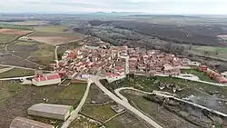 Santibáñez de Esgueva aerial view