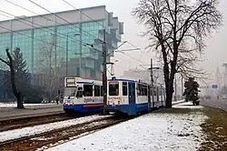 Trams #805 and #812 at Socijalno