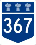 Highway 367 marker