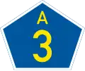 A3 road shield}}