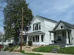 A one- and a two-story house