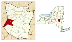 Location in Schoharie County and the state of New York.