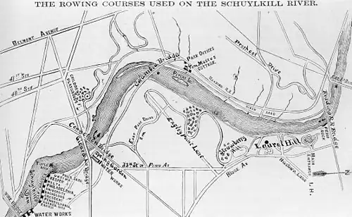 1872 Schuylkill River map.